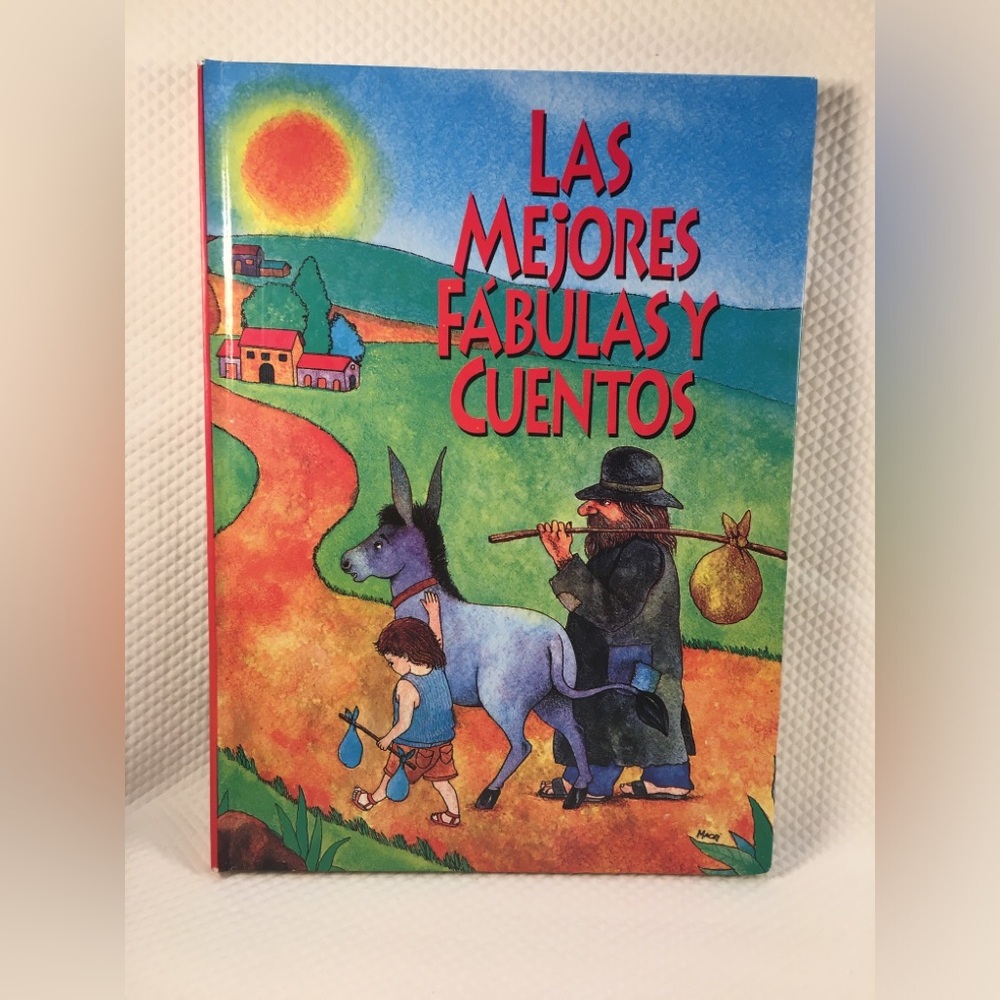 Las Mejores Fábulas y Cuentos  Libro en español Colorful Illustrated Kids Book